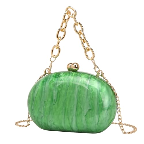 KAPPDE Modische und elegante Clutch Kette Damentasche Handytasche, grün, Einheitsgröße von KAPPDE