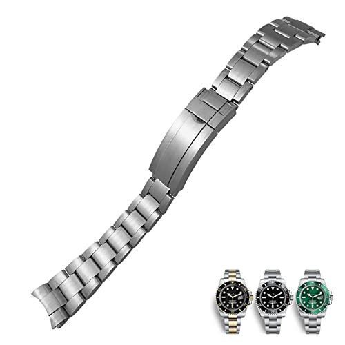KAPPDE Uhrenarmband für Rolex Submariner Oysterflex GMT 20 mm, 904L Edelstahl, Gleitfaltschnalle, Uhrenarmbänder, 20 mm, Achat von KAPPDE