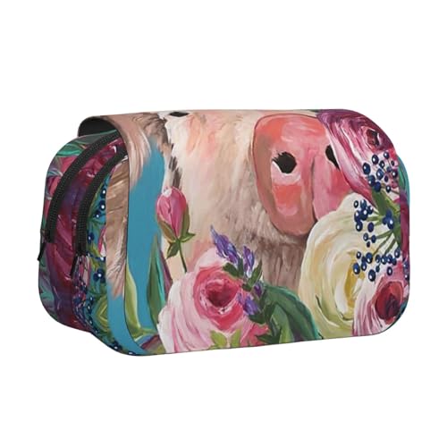 KAPPTYY Federmäppchen für Bleistifte, handliche Aufbewahrungsbox für Aquarellstifte oder Marker, Schwarz , Einheitsgröße, Taschen-Organizer von KAPPTYY