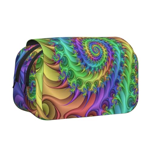 KAPPTYY Federmäppchen mit Batikdruck für Bleistifte, praktische Aufbewahrungsbox für Aquarellstifte oder Marker, Schwarz , Einheitsgröße, Taschen-Organizer von KAPPTYY