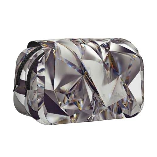 KAPPTYY Federmäppchen mit Rautenmuster, praktische Aufbewahrungsbox für Aquarellstifte oder Marker, Schwarz , Einheitsgröße, Taschen-Organizer von KAPPTYY