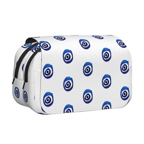 KAPPTYY Federmäppchen mit bösen Blicken, praktische Aufbewahrungsbox für Aquarellstifte oder Marker, Schwarz , Einheitsgröße, Taschen-Organizer von KAPPTYY