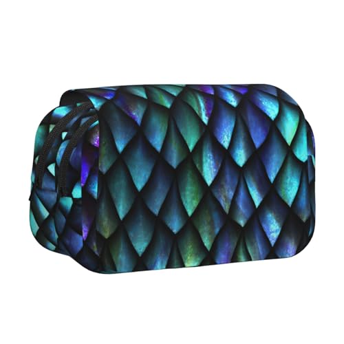 KAPPTYY Federmäppchen mit magischem Muster für Bleistifte, praktische Aufbewahrungsbox für Aquarellstifte oder Marker, Schwarz , Einheitsgröße, Taschen-Organizer von KAPPTYY