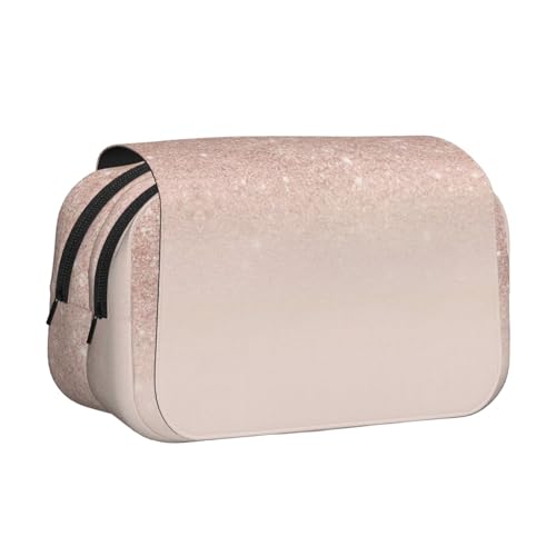 KAPPTYY Federmäppchen mit rotgoldenem Tapetendruck, praktische Aufbewahrungsbox für Aquarellstifte oder Marker, Schwarz , Einheitsgröße, Taschen-Organizer von KAPPTYY