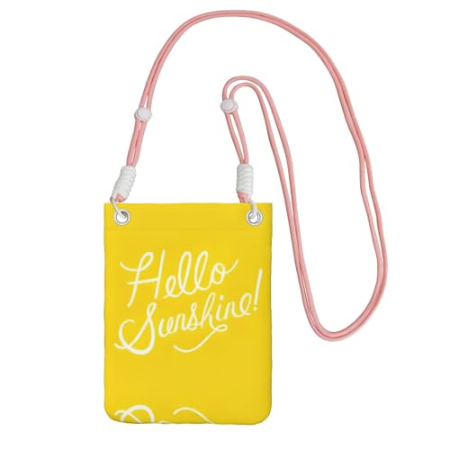 KAPPTYY Goodlooking Hello Sunshine Handytasche, modische Handytasche, universelle Outdoor-Handytasche, Gadget-Tasche, geeignet für jedes Handy, rose, Einheitsgröße von KAPPTYY