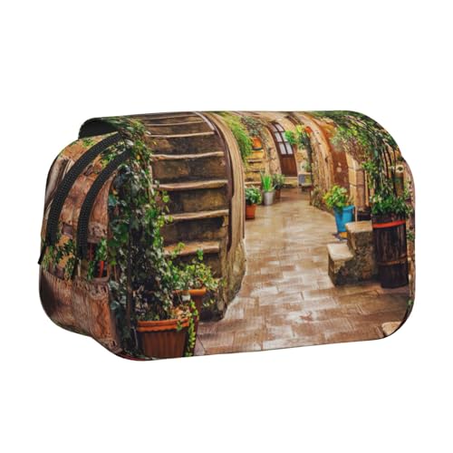 KAPPTYY Italienisches Federmäppchen für Bleistifte, praktische Aufbewahrungsbox für Aquarellstifte oder Marker, Schwarz , Einheitsgröße, Taschen-Organizer von KAPPTYY