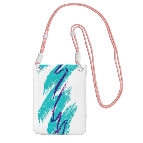 KAPPTYY Modische Handy-Tasche mit 90er-Jahre-Tassen-Design, universelle Outdoor-Handytasche, Gadget-Tasche, geeignet für jedes Handy, rose, Einheitsgröße von KAPPTYY