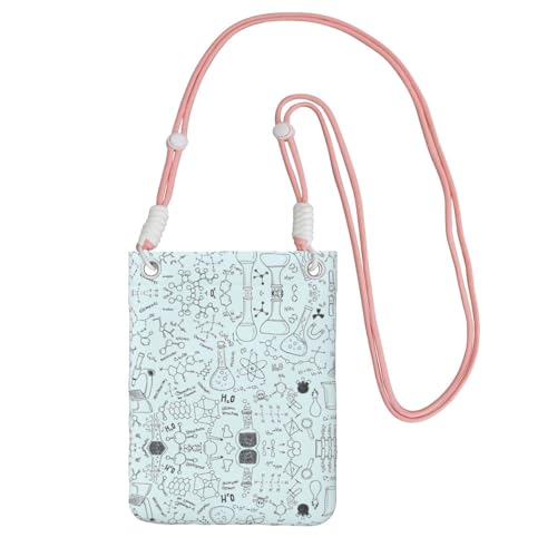 KAPPTYY Modische Handy-Tasche mit Chemie-Druck, universelle Outdoor-Handytasche, Gadget-Tasche, geeignet für jedes Handy, rose, Einheitsgröße von KAPPTYY