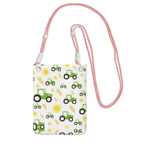 KAPPTYY Modische Handy-Tasche mit Traktor-Farming-Druck, universelle Outdoor-Handytasche, Gadget-Tasche, geeignet für jedes Handy, rose, Einheitsgröße von KAPPTYY
