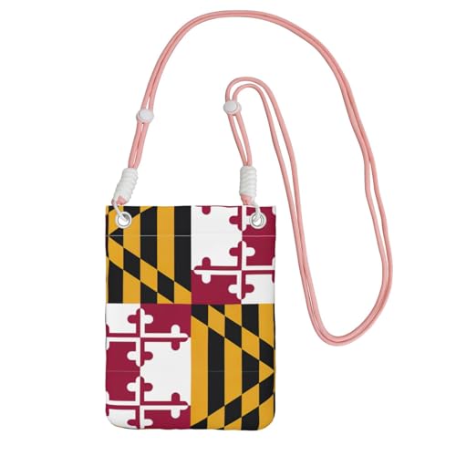 KAPPTYY Modische Handytasche, Motiv: Flagge von Maryland, universelle Outdoor-Handytasche, Gadget-Tasche, geeignet für jedes Handy von KAPPTYY