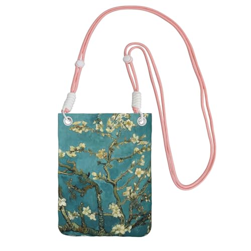 KAPPTYY Modische Handytasche, Motiv: Mandelblüten, universelle Outdoor-Handytasche, Gadget-Tasche, geeignet für jedes Handy, rose, Einheitsgröße von KAPPTYY