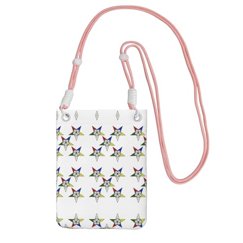 KAPPTYY Modische Handytasche, Motiv: Sterne, Motiv: Sterne, universelle Outdoor-Handytasche, Gadget-Tasche, geeignet für jedes Handy, rose, Einheitsgröße von KAPPTYY