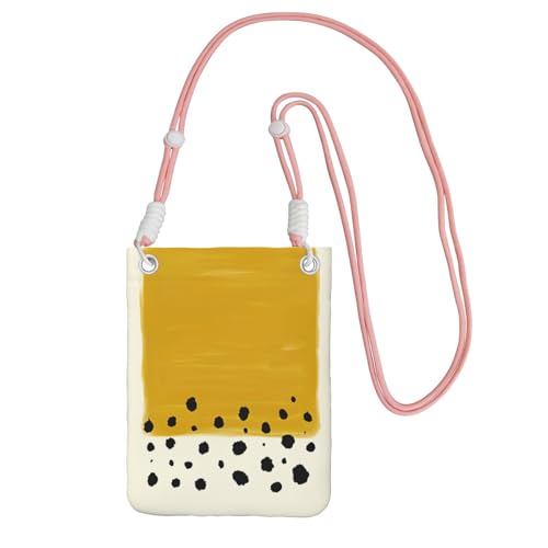 KAPPTYY Modische Handytasche, universelle Outdoor-Handytasche, geeignet für jedes Handy, senfgelb und schwarz, rose, Einheitsgröße von KAPPTYY
