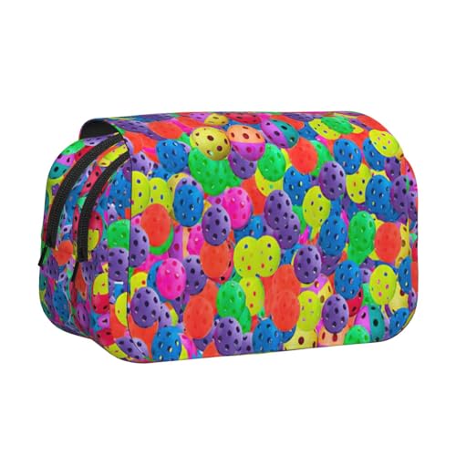 KAPPTYY Pickleball Federmäppchen für Bleistifte, praktische Aufbewahrungsbox für Aquarellstifte oder Marker, Schwarz , Einheitsgröße, Taschen-Organizer von KAPPTYY