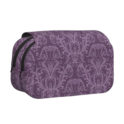 KAPPTYY Violettes Federmäppchen für Bleistifte, praktische Aufbewahrungsbox für Aquarellstifte oder Marker, Schwarz , Einheitsgröße, Taschen-Organizer von KAPPTYY