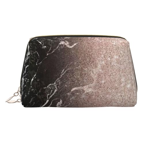 Kosmetiktasche aus Leder, Marmorfarbe, rotgoldfarben, Reisefreundlich, Make-up-Tasche für Damen, gold, Einheitsgröße, Kulturbeutel Kosmetiktasche aus Leder, Marmorfarbe, rotgoldfarben, Reisefreundlich, Make-up-Tasche für Damen, gold, Einheitsgröße, Kulturbeutel von KAPPTYY