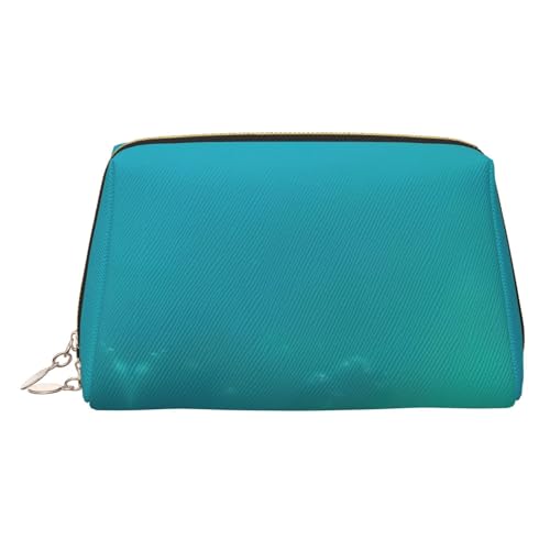 Kosmetiktasche aus Meeresleder, Reisefreundlich, Make-up-Tasche für Damen, gold, Einheitsgröße, Kulturbeutel von KAPPTYY