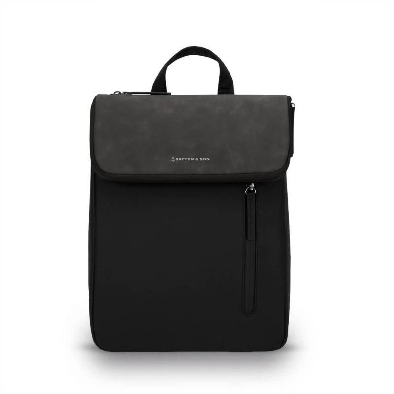 KAPTEN & SON - Cityrucksack Vallen All Black Schwarz von KAPTEN & SON
