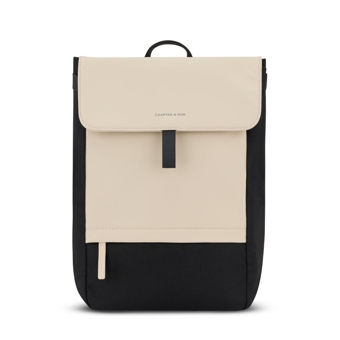 KAPTEN & SON - Freizeitrucksack Fyn Cream-Black schwarz/beige von KAPTEN & SON