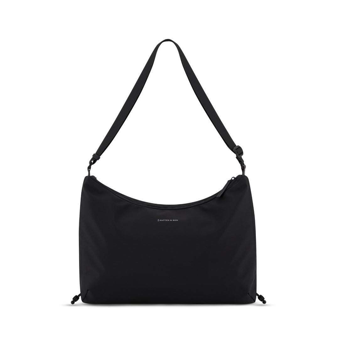 KAPTEN & SON - Hobobag All Black Schwarz - Gr. - L von KAPTEN & SON