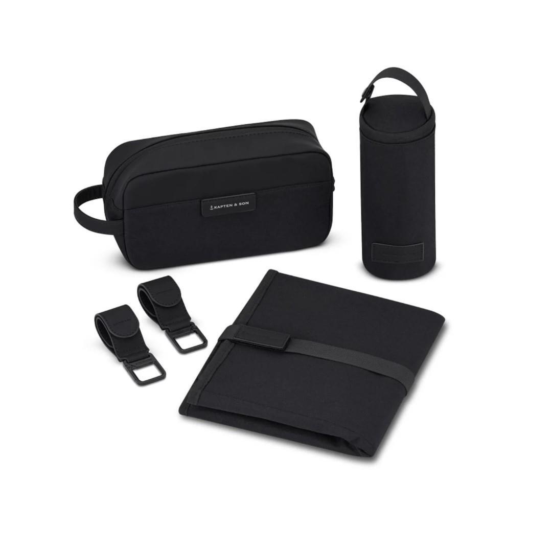 KAPTEN & SON - Sonst. Freizeitartikel Diaper Set All Black Schwarz von KAPTEN & SON