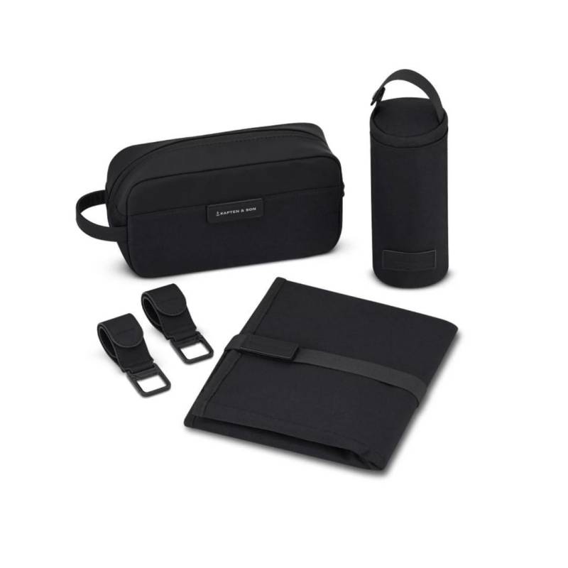 KAPTEN & SON - Sonst. Freizeitartikel Diaper Set All Black Schwarz von KAPTEN & SON