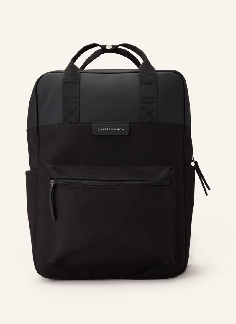 Kapten & Son Rucksack Bergen 11 L Mit Laptopfach schwarz von KAPTEN & SON