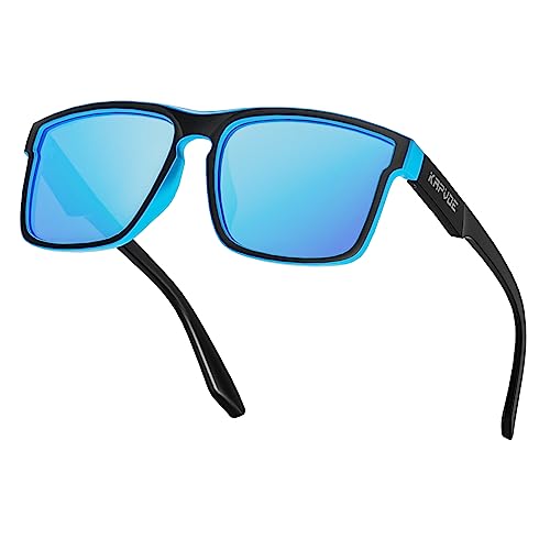 KAPVOE Polarisierte Sonnenbrille für Damen und Herren, Autofahren, Angeln, klassischer Stil, blendfrei, UV400-Schutz K116 KAPVOE Polarisierte Sonnenbrille für Damen und Herren, Autofahren, Angeln, klassischer Stil, blendfrei, UV400-Schutz K116 von KAPVOE