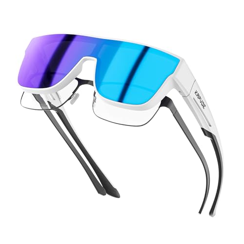 KAPVOE Sonnenbrille UV400 Schutz Überziehbrille für Brillenträger übergroße Quadratische Sonnenbrille für Damen und Herren TR90 Rahmen Golfen Fahren Angeln Fahrradbrille KAPVOE Sonnenbrille UV400 Schutz Überziehbrille für Brillenträger übergroße Quadratische Sonnenbrille für Damen und Herren TR90 Rahmen Golfen Fahren Angeln Fahrradbrille von KAPVOE