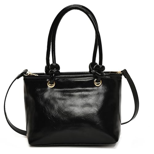 Damen-Umhängetasche, koreanischer Stil, einfarbig, Kuriertasche, PU-Leder, Eimertasche, Handtasche und Geldbörse, Schwarz , Einheitsgröße Damen-Umhängetasche, koreanischer Stil, einfarbig, Kuriertasche, PU-Leder, Eimertasche, Handtasche und Geldbörse, Schwarz , Einheitsgröße von KAQNTUD