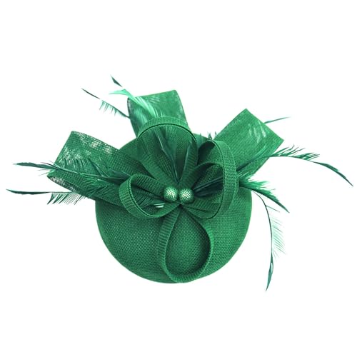 Elegantes Stirnband Damen Fascinators Kopfbedeckung Handgemachtes Haarschmuck für Hochzeitsfeiern und Themenfeiern von KAQNTUD