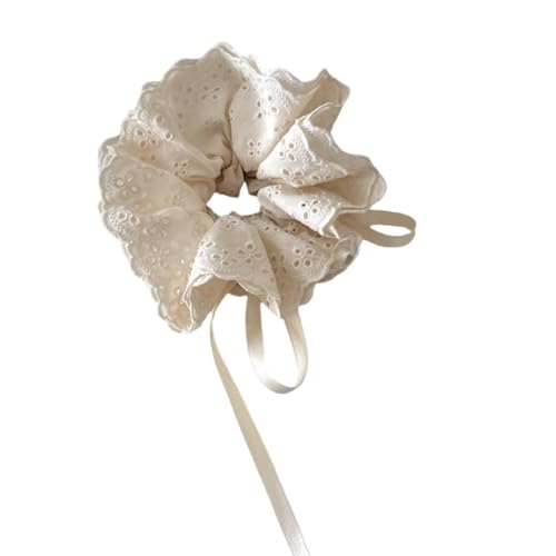 Haargummis mit Spitzenkrempe für Damen mit verstellbarem Design für starken, sicheren Halt und verschiedene Frisuren von KAQNTUD