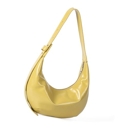 KAQNTUD Damen Schultertasche Satchel Geldbörse PU Leder Top Griff Taschen Unterarm Handtasche Crossbody Geldbörsen für den täglichen Gebrauch, gelb, Einheitsgröße von KAQNTUD