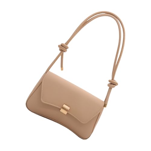 KAQNTUD Elegante Umhängetasche in Bonbonfarben, modische Umhängetasche, PU-Leder, Achsel-Geldbörse, lässige Unterarmtasche für Damen, khaki, Einheitsgröße KAQNTUD Elegante Umhängetasche in Bonbonfarben, modische Umhängetasche, PU-Leder, Achsel-Geldbörse, lässige Unterarmtasche für Damen, khaki, Einheitsgröße von KAQNTUD
