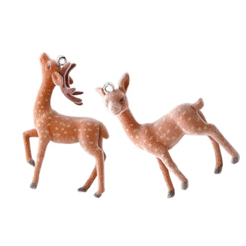 KAQNTUD Eleganter Hirsch-Anhänger, Ohrringe, Charm, Weihnachten, Elch, Halskette, Schlüsselanhänger, Anhänger für Naturliebhaber und Mode-Enthusiasten KAQNTUD Eleganter Hirsch-Anhänger, Ohrringe, Charm, Weihnachten, Elch, Halskette, Schlüsselanhänger, Anhänger für Naturliebhaber und Mode-Enthusiasten von KAQNTUD