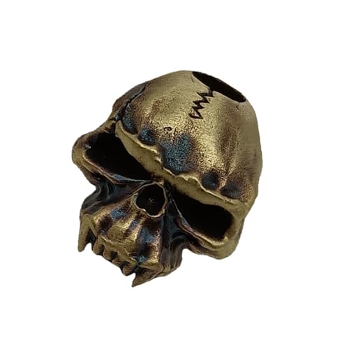 KAQNTUD Handgeschnitzter Ork-Totenkopf-Anhänger, stabile Kupferlegierung, Zubehör für Outdoor-Enthusiasten und Handwerks-Sammler KAQNTUD Handgeschnitzter Ork-Totenkopf-Anhänger, stabile Kupferlegierung, Zubehör für Outdoor-Enthusiasten und Handwerks-Sammler von KAQNTUD