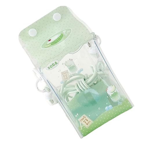 KAQNTUD Harajukus Itabag Tasche Crossbody Schultertasche Handtasche Transparent Itabag Handy Geldbörse Mode Crossbodys Taschen Tagesrucksack Geschenke Transparent Handy Geldbörsen, B, One Size von KAQNTUD
