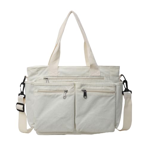 KAQNTUD Lässige Cord-Tasche für Damen, mit mehreren Taschen und verstellbarem Riemen, Umhängetasche, Reisetasche, Handtasche, siehe abbildung, Einheitsgröße KAQNTUD Lässige Cord-Tasche für Damen, mit mehreren Taschen und verstellbarem Riemen, Umhängetasche, Reisetasche, Handtasche, siehe abbildung, Einheitsgröße von KAQNTUD