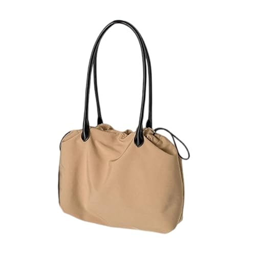 KAQNTUD Leichte Nylon-Umhängetasche für Damen, Unterarmtaschen mit Kordelzug-Verschluss für den täglichen Pendler oder Freizeiteinkauf, khaki, Einheitsgröße KAQNTUD Leichte Nylon-Umhängetasche für Damen, Unterarmtaschen mit Kordelzug-Verschluss für den täglichen Pendler oder Freizeiteinkauf, khaki, Einheitsgröße von KAQNTUD