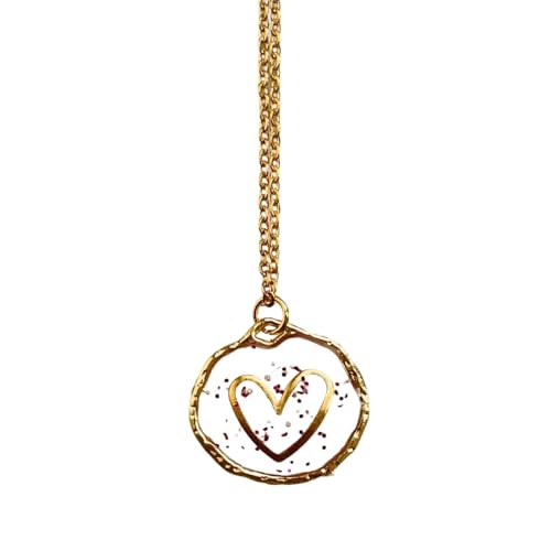 KAQNTUD Modischer Anhänger für Schlüsselbein-Kette, transparent, Sonne, Mond, Stern, Liebe, Charm-Halskette, Zubehör, himmlische inspirierte Perlenkette zum Verschenken, Einheitsgröße, Wie beschrieben von KAQNTUD