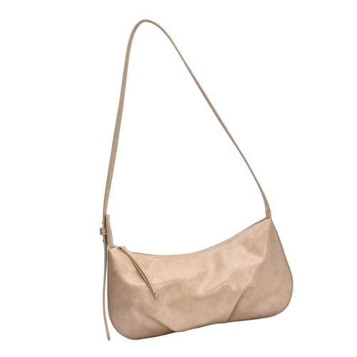 KAQNTUD Stilvolle Retro-Umhängetasche, geräumige Arbeits-Umhängetasche, PU-Leder, Unterarmtasche, Umhängetasche für Damen, Büro, Pendeln, khaki, Einheitsgröße KAQNTUD Stilvolle Retro-Umhängetasche, geräumige Arbeits-Umhängetasche, PU-Leder, Unterarmtasche, Umhängetasche für Damen, Büro, Pendeln, khaki, Einheitsgröße von KAQNTUD