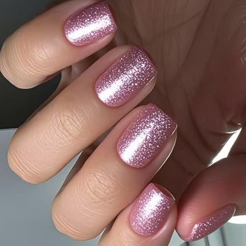 Quadratischer Glitzer, künstlicher Acryl-Kleber (24 Stück) für Frauen von KAQNTUD