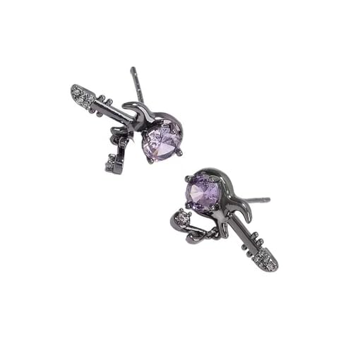 Stilvolle Gitarren-Noten-Ohrringe, elegante Musik-inspirierte Ohrstecker, leicht, bequeme Passform, Ohrschmuck für den täglichen Gebrauch, As show, Metall Stilvolle Gitarren-Noten-Ohrringe, elegante Musik-inspirierte Ohrstecker, leicht, bequeme Passform, Ohrschmuck für den täglichen Gebrauch, As show, Metall von KAQNTUD