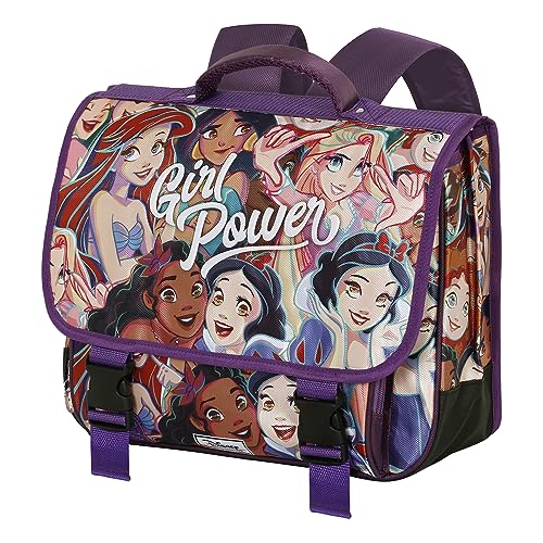 Disney Prinzessinnen Girl Power-Cartable Rucksack 2.0, Mehrfarbig, 38 x 30 cm, Kapazität 13,5 L von Disney