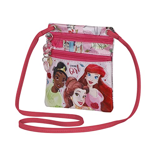 Disney Prinzessinnen Strong-Action Vertikal Schultertasche, Rosa von Disney