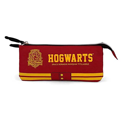 Harry Potter Gryffindor-FAN Dreifach Federmäppchen, Weinrote von KARACTERMANIA