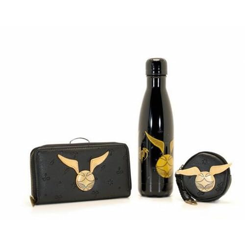 Harry Potter Wings Brieftaschen-Set Flasche und Geldbörse, 35 x 24 x 8 cm, Schwarz , geldbörsen von KARACTERMANIA