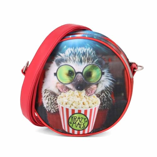 Karactermania Krazymals Hedgehog-Runde Schultertasche Umhängetasche, 18 cm, Multicolour von KARACTERMANIA