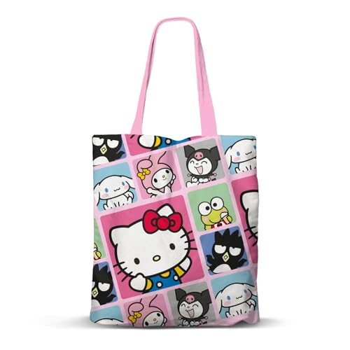 Karactermania Sanrio Hello Kitty Panels-FAN Shopping Einkaufstasche, Mehrfarbig, 33 x 40 cm von KARACTERMANIA