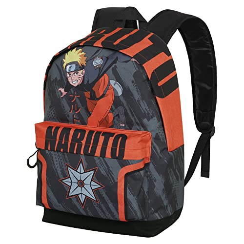 Naruto Shuriken-FAN HS Rucksack 2.0, Grau von KARACTERMANIA